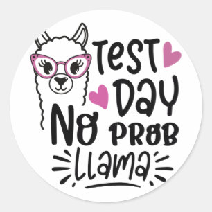Day No Prob – ラマラマ先生テストDay 1 ラウンドシール