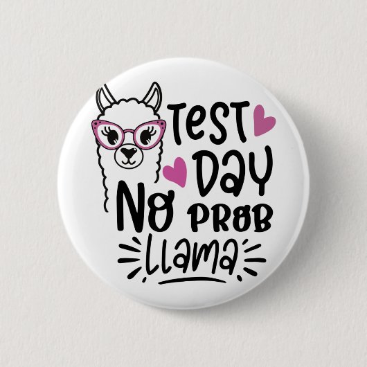 Day No Prob – ラマラマ先生テストDay 1 缶バッジ (正面)