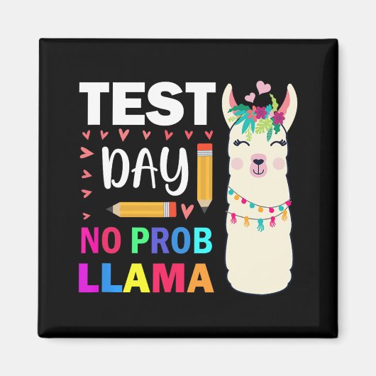 Day No Prob – ラマラマ先生テストDay 9 マグネット (正面)