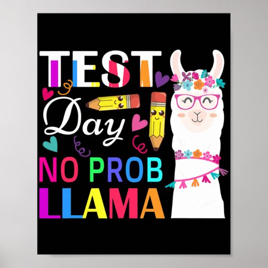Day No Prob Llama先生テスおもしろいト2 ポスター (正面)