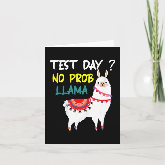 Day No Prob-Llama Llama先生テストDay For Te カード (正面)