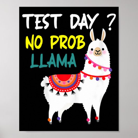 Day No Prob-Llama Llama先生テストDay For Te ポスター (正面)