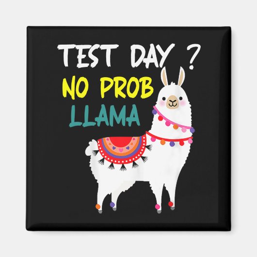 Day No Prob-Llama Llama先生テストDay For Te マグネット (正面)