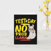 Day No Prob-llama Llama先生&;学生試験 カード (黄色い花)