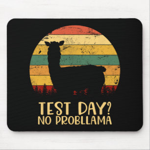 Day No Probllamaシルエット先生学生卒業生 マウスパッド