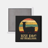 Day No Probllamaシルエット先生学生卒業生 マグネット (正面/裏面)