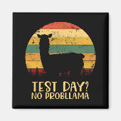 Day No Probllamaシルエット先生学生卒業生 マグネット (正面)