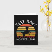 Day No Probllama州テスト先生学生ボーイ カード (黄色い花)