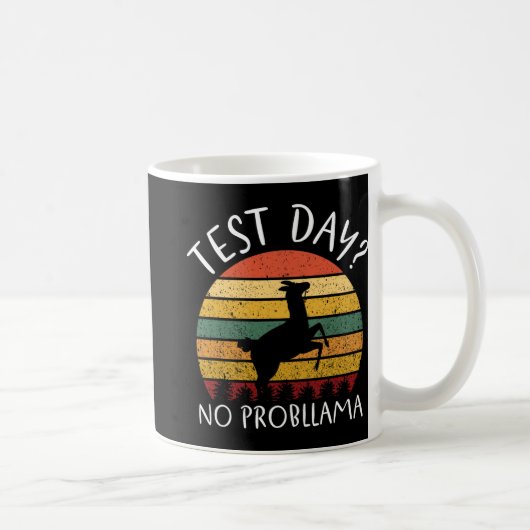 Day No Probllama州テスト先生学生ボーイ コーヒーマグカップ (右)