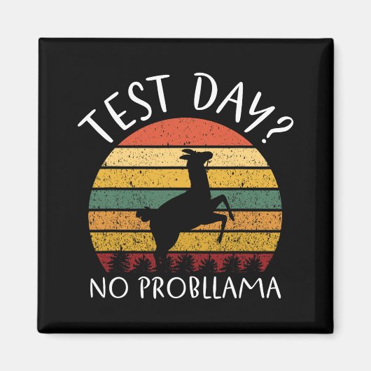 Day No Probllama州テスト先生学生ボーイ マグネット (正面)