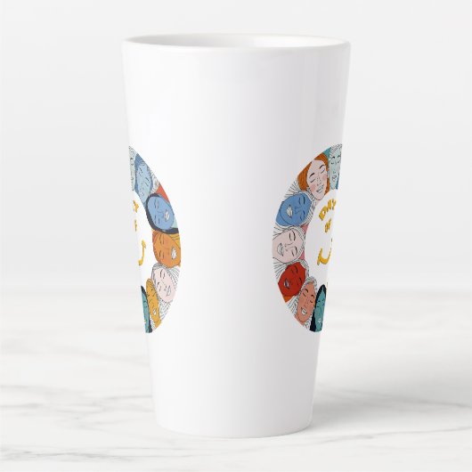 Day of Happiness  カフェラテマグ (正面)