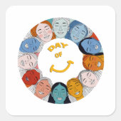 Day of Happiness  スクエアシール (正面)