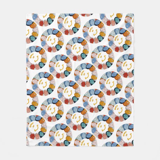 Day of Happiness  フリースブランケット (正面)