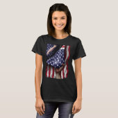Day Of Independence US Flag Cockatoo Tシャツ (正面フル)