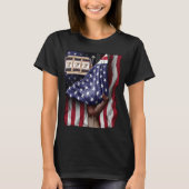 Day Of Independence US Flag Slot Machine Tシャツ (正面)
