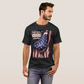 Day Of Independence US Flag Slot Machine Tシャツ (正面フル)