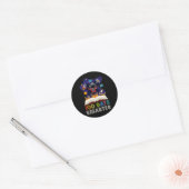 Day Of School 100日ブッ頭が切れるク宇宙アストローナ ラウンドシール (封筒)