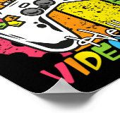 Day Of School Bye Bye School Hello Video Games ポスター (角)