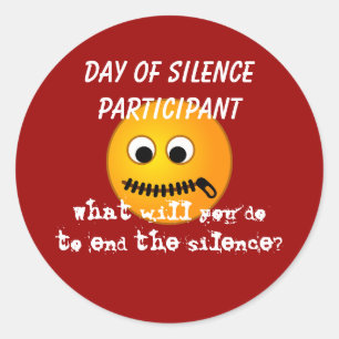 Day of Silence参加者ステッカー ラウンドシール