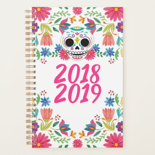 Day of the Deadフローラプランナー、カスタマイズ可能 プランナー手帳 (正面)