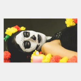 DAY OF THE DEAD/ハロウィーン長方形ステッカー 長方形シール