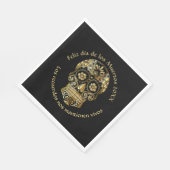 Day of the Dead – 名前とメカスタマイズッセージの追加 スタンダードランチョンナプキン (角)