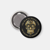 Day of the Dead – 名前とメカスタマイズッセージの追加 マグネット (正面/裏面)