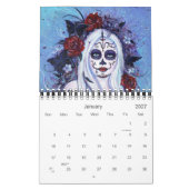 Day of the Dead 2013 Calendar by Renee カレンダー (1月 2027)