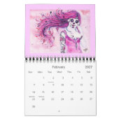 Day of the Dead 2013 Calendar by Renee カレンダー (2月 2027)