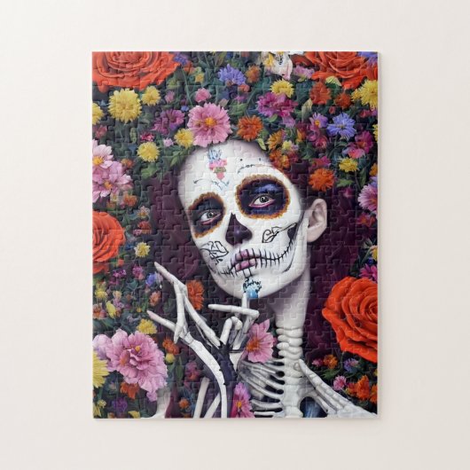 Day of the Dead AI generated art ジグソーパズル (縦)