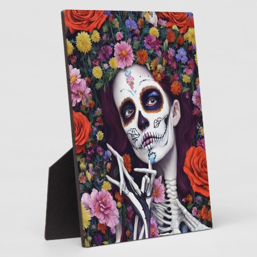 Day of the Dead AI generated art フォトプラーク (側面)