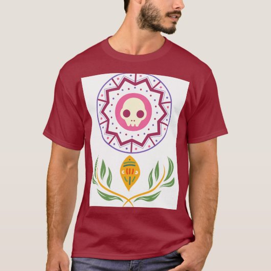 DAY OF THE DEAD FLORAL Tシャツ (正面)