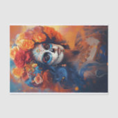 Day Of The Dead Girl 6 Decopage紙 薄葉紙 (正面)