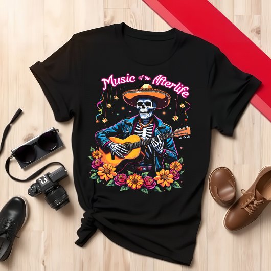 Day of the Dead Guitar music of the Afterlife Tシャツ