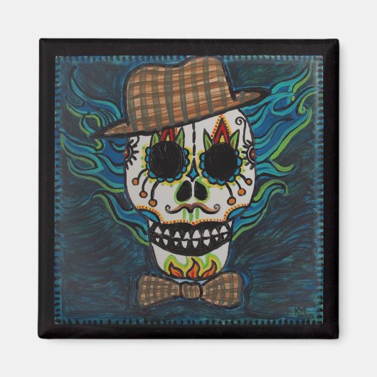 DAY of the DEAD Manスカル マグネット (正面)