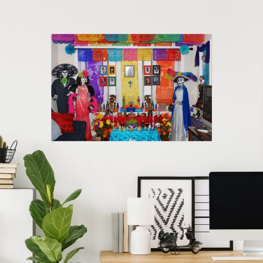 Day of the Dead Offering Display ポスター (ホームオフィス)