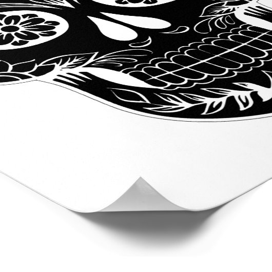 Day of the Dead Skull ポスター (角)