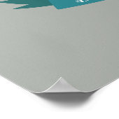 Day of the Dead Sugarスカルポスター – 白 ポスター (角)