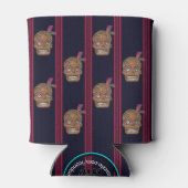 Day of the Dead Sugar Skull (Cedar Shake) 缶クーラー (裏面)