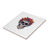 Day of the Dead Sugar Skull � Dia de los Muertos S タイル (側面)
