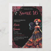 Day of the Dead Sweet 16 invitation 招待状 (正面)