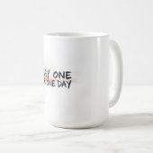 Day One or One Day Motivation コーヒーマグカップ (正面右)