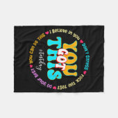 Day Rockテスト先生テスト日得You this フリースブランケット (正面(横))