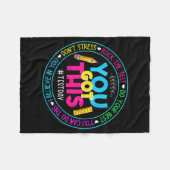 Day Rockテスト先生テスト日得You this フリースブランケット (正面(横))