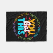 Day Rockテスト先生テスト日得You this フリースブランケット (正面(横))