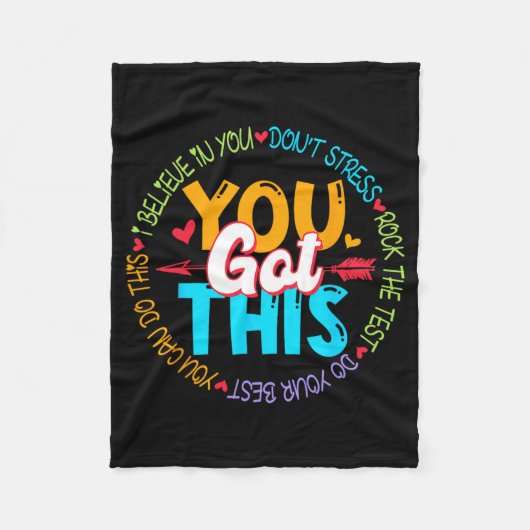 Day Rockテスト先生テスト日得You this フリースブランケット (正面)