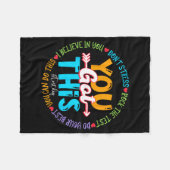 Day Rockテスト先生テスト日得You this フリースブランケット (正面(横))