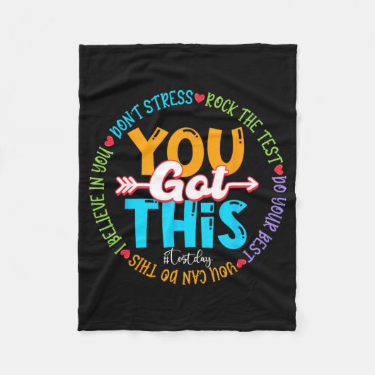 Day Rockテスト先生テスト日得You this フリースブランケット (正面)