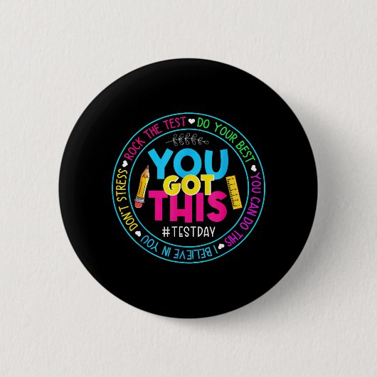 Day Rockテスト先生テスト日得You this 缶バッジ (正面)