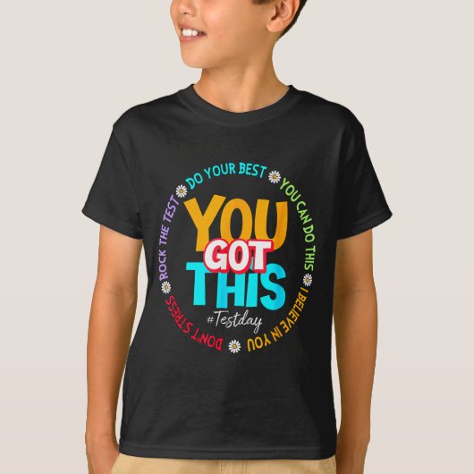 Day Rockテスト先生テスト日得You this Tシャツ (正面)